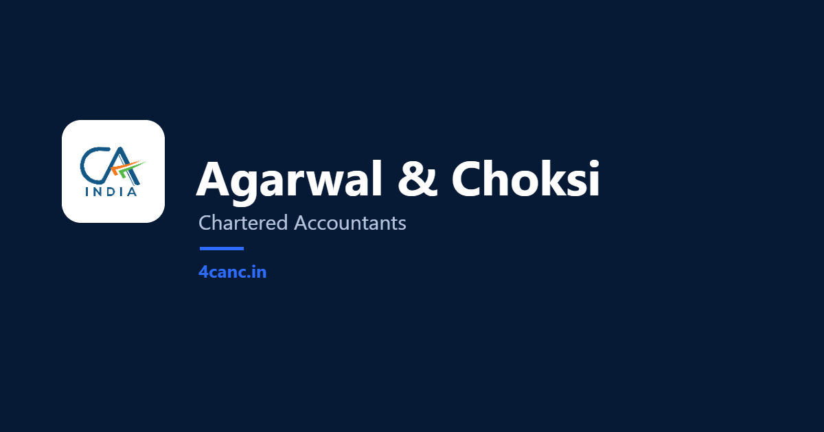 Agarwal & Choksi – Chartered Accountants